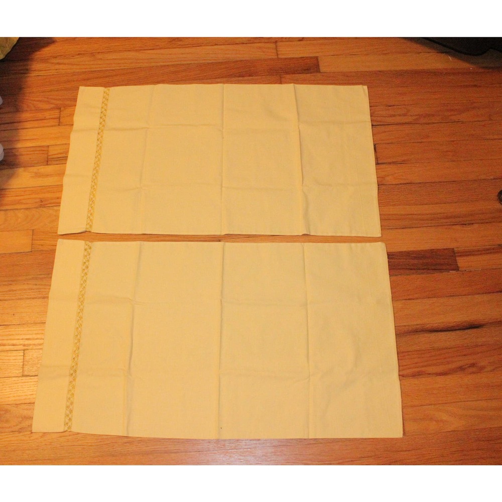VGT yellow PILLOWCASES,vintage pillowcases,hippie pillowcases,vintage pillow
